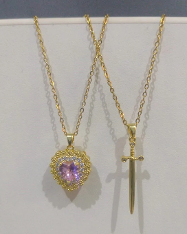 Collar Corazón y Espada