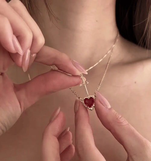 Collar Corazon y espada II