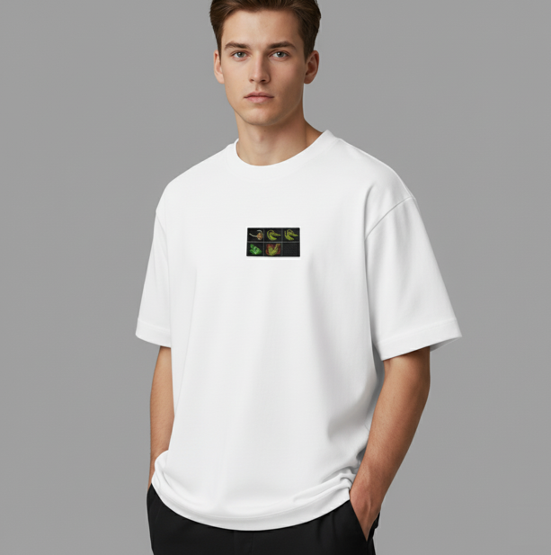 Polo Oversize Dota 2 – Los 6 Slots del Minuto 0 | Bordado Premium Gamer 👕