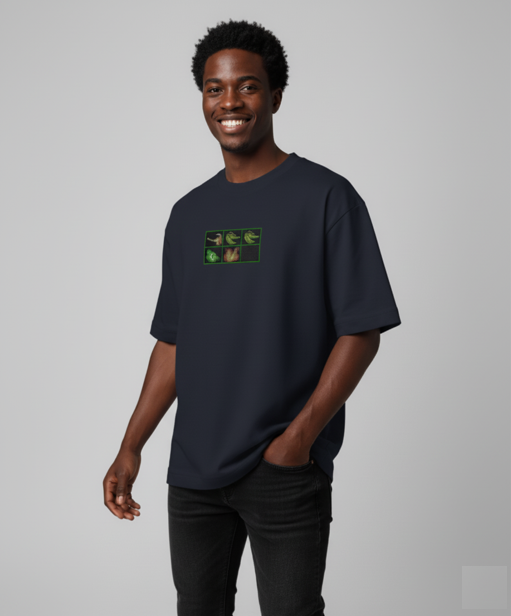 Polo Oversize Dota 2 – Los 6 Slots del Minuto 0 | Bordado Premium Gamer 👕