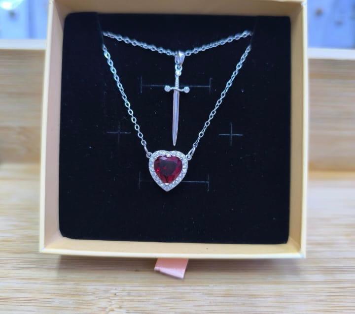 Collar Corazon y espada II